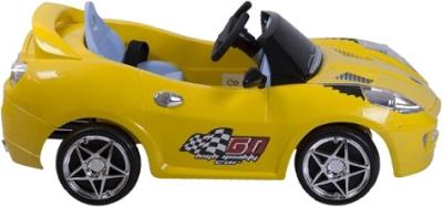 Детский автомобиль KinderKraft ChuChu Ferrari Yellow - вид сбоку