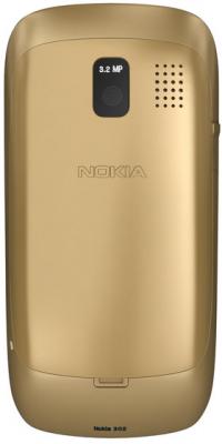 Мобильный телефон Nokia Asha 302 Light Gold - задняя панель