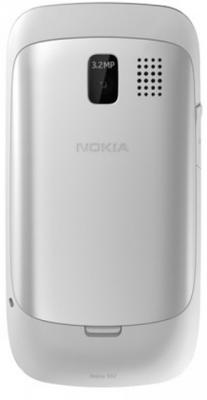 Мобильный телефон Nokia Asha 302 White - задняя панель