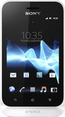 Смартфон Sony Xperia Tipo / ST21i (белый) - общий вид