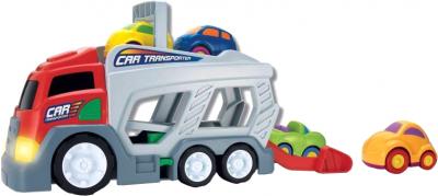 Набор игрушечных автомобилей Keenway Большой автоперевозчик и 4 машинки / 12147 - общий вид