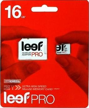 Карта памяти Leef PRO microSDHC UHS-I (Class 10) 16GB + адаптер (LFMSDPRO-01610R)