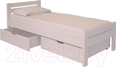 Односпальная кровать НЗК Vesta 90x200 (ольха 003) - ящики и матрас в комплект не входят