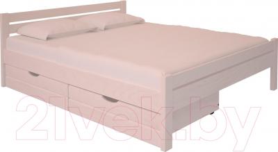 Двуспальная кровать НЗК Vesta 180x200 (ясень 003) - ящики и матрас в комплект не входят
