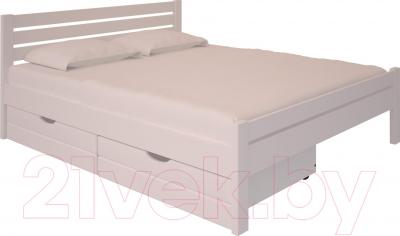Двуспальная кровать НЗК Vesta Lux 180x200 (ольха 003) - ящики и матрас в комплект не входят