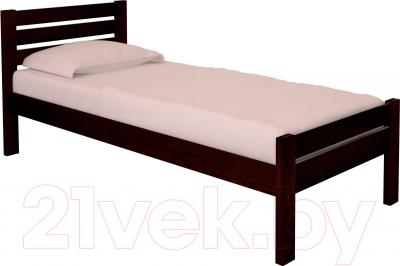 Полуторная кровать НЗК Vesta Lux 120x200 (ясень 119/5)