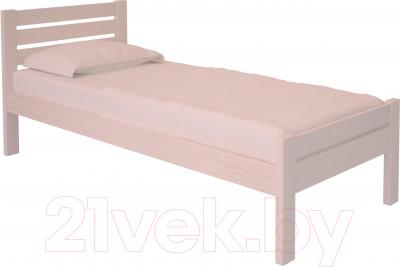 Односпальная кровать НЗК Vesta Lux 90x200 (ясень 003)