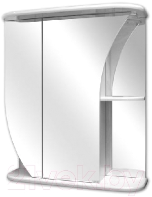 Шкаф с зеркалом для ванной Кветка Белла ШБ-650 (левый)