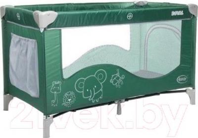 Кровать-манеж 4Baby Royal (зеленый)