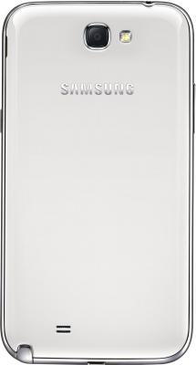 Смартфон Samsung N7100 Galaxy Note II (16Gb) White (GT-N7100 RWDSER) - вид сзади