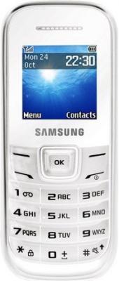 Мобильный телефон Samsung E1202 White (GT-E1202ZWASER) - вид спереди