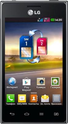 Смартфон LG E615 Black (Optimus L5 Dual) - общий вид
