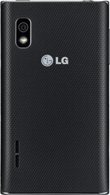Смартфон LG E615 Black (Optimus L5 Dual) - задняя панель