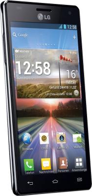Смартфон LG P880 (Optimus 4X HD) Black - полубоком