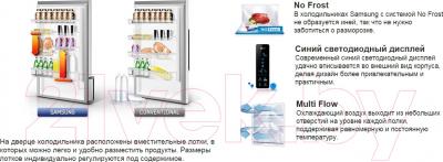 Холодильник с морозильником Samsung RL63GCBVB1