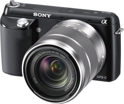 Беззеркальный фотоаппарат Sony Alpha NEX-F3Y Black - общий вид