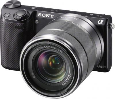 Беззеркальный фотоаппарат Sony Alpha NEX-5RK Black - общий вид