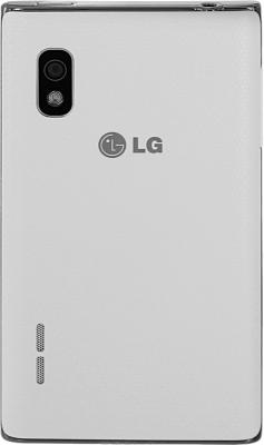 Смартфон LG E615 White (Optimus L5 Dual) - задняя панель