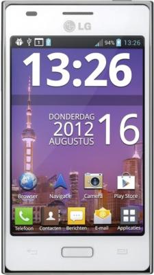 Смартфон LG E615 White (Optimus L5 Dual) - общий вид