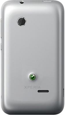 Смартфон Sony Xperia Tipo Dual / ST21i2 (серебристый) - задняя панель