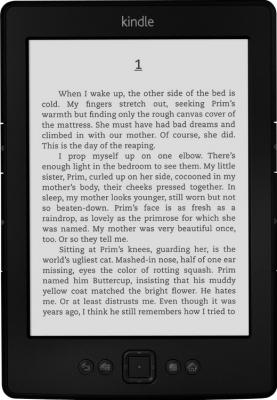 Электронная книга Amazon Kindle New (2012) Black - фронтальный вид