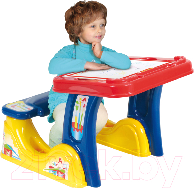 Комплект мебели с детским столом Полесье Набор дошкольника / 36650 (в коробке)