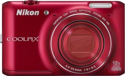 Компактный фотоаппарат Nikon Coolpix S6400 Red - общий вид