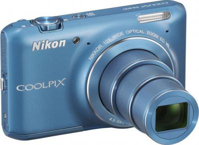 Компактный фотоаппарат Nikon Coolpix S6400 Blue - общий вид