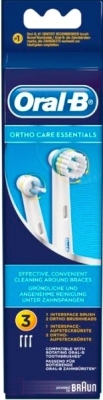 Набор насадок для зубной щетки Oral-B Ortho Care Essentials / 80212344 (3шт)