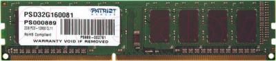 Оперативная память DDR3 Patriot PSD32G160081