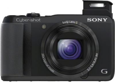 Компактный фотоаппарат Sony Cyber-shot DSC-HX20 Black - вид спереди