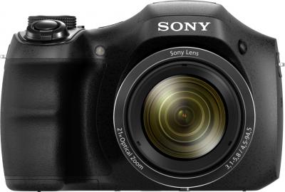 Компактный фотоаппарат Sony Cyber-shot DSC-H100 Black - вид спереди