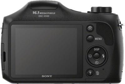 Компактный фотоаппарат Sony Cyber-shot DSC-H100 Black - видс сзади