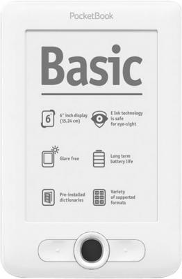 Электронная книга PocketBook Basic 613 White (microSD 4Gb) - общий вид