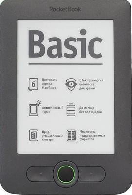 Электронная книга PocketBook Basic 613 Gray (microSD 4Gb) - общий вид