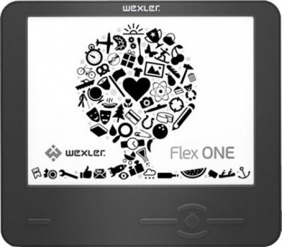 Электронная книга Wexler Flex ONE Black (microSD 4Gb) - фронтальный вид