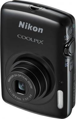 Компактный фотоаппарат Nikon Coolpix S01 Black - общий вид