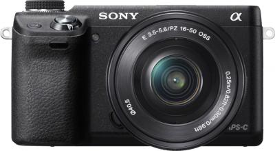 Беззеркальный фотоаппарат Sony NEX-6LB - вид спереди