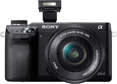 Беззеркальный фотоаппарат Sony NEX-6LB - вид спереди