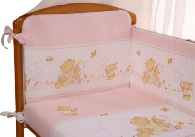 Комплект постельный для малышей Perina Фея Ф4-01.3 (Лето розовый) - расцветка