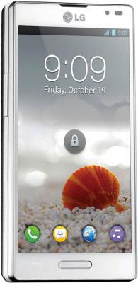 Смартфон LG Optimus L9 / P765 (белый) - общий вид