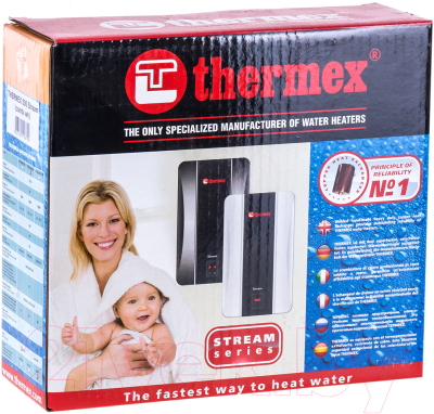 Проточный водонагреватель Thermex System 800 (хром)