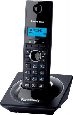 Беспроводной телефон Panasonic KX-TG1711RUB (черный) - общий вид