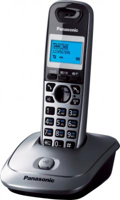 Беспроводной телефон Panasonic KX-TG2511 (серый металлик) - общий вид