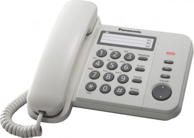 Проводной телефон Panasonic KX-TS2352 (белый) - общий вид