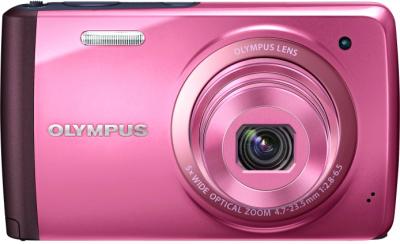 Компактный фотоаппарат Olympus VH-410 (розовый) - общий вид