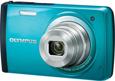 Компактный фотоаппарат Olympus VH-410 (голубой) - общий вид