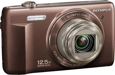 Компактный фотоаппарат Olympus VR-360 Brown - общий вид