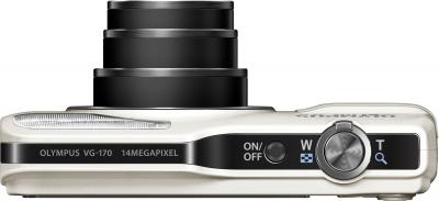 Компактный фотоаппарат Olympus VG-170 White - вид сверху