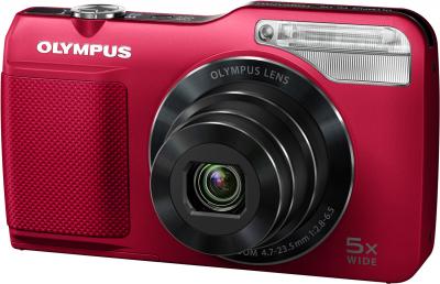 Компактный фотоаппарат Olympus VG-170 Red - общий вид